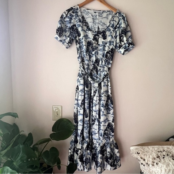 Senlis Rolling Hills Lucia Scoop Neck Midi Dress SIZE XS - Picture 5 of 12